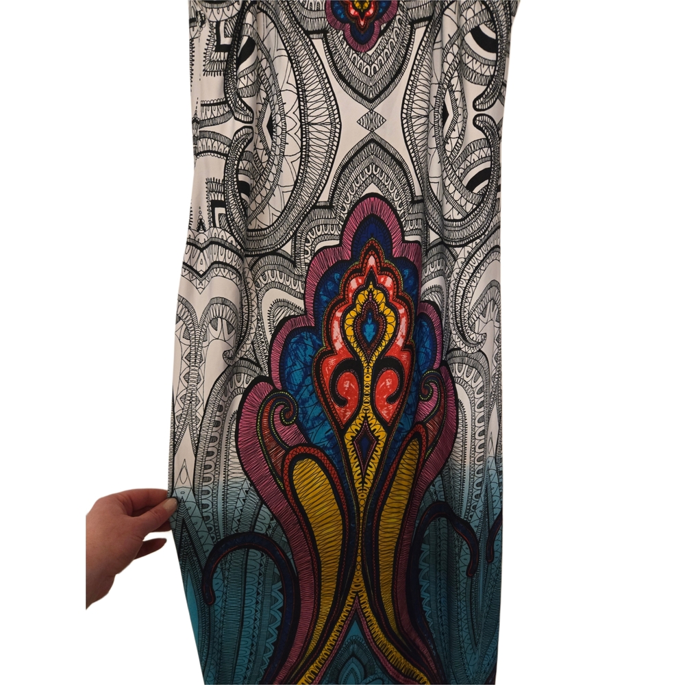 Colorful Patterned Maxi Dress By Venus - Picture 3 of 3